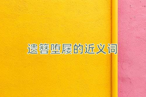 遗簪堕屦的近义词