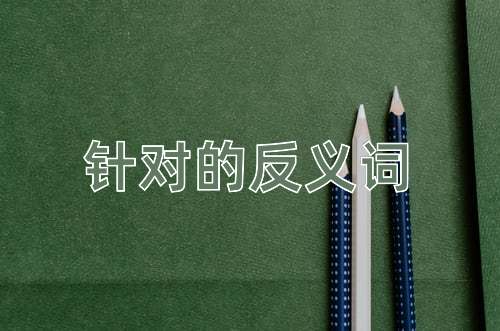 针对的反义词