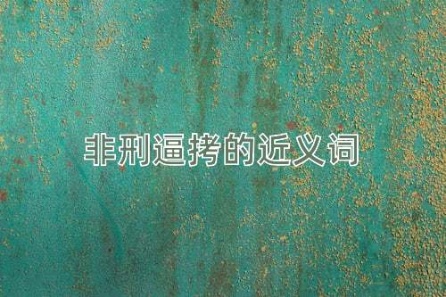 非刑逼拷的近义词