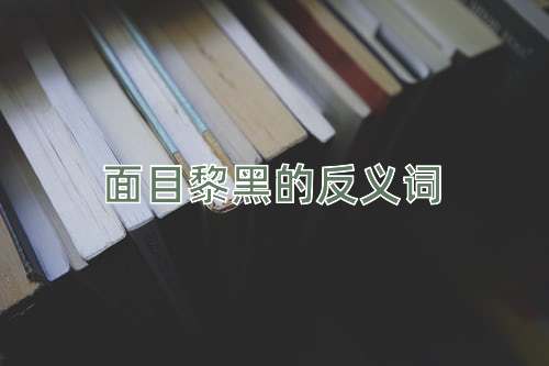 面目黎黑的反义词