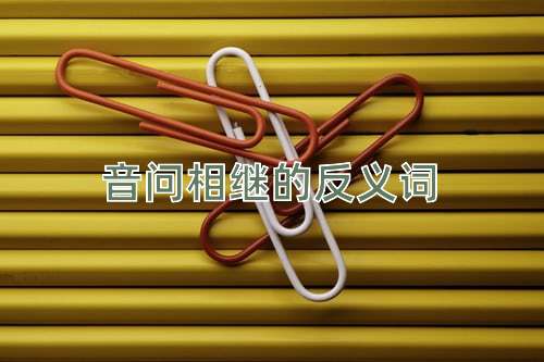 音问相继的反义词
