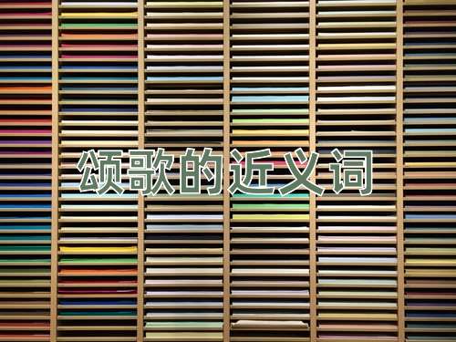颂歌的近义词