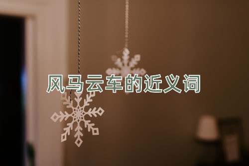风马云车的近义词