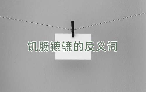 饥肠辘辘的反义词