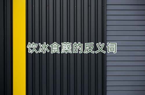 饮冰食蘖的反义词