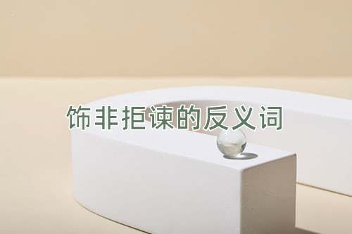 饰非拒谏的反义词