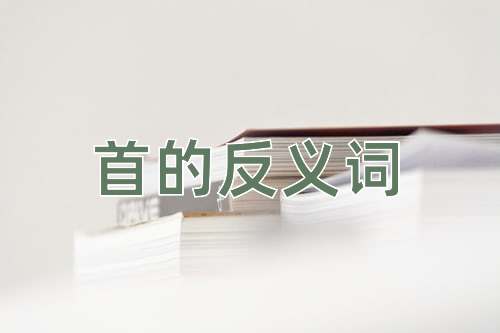 首的反义词