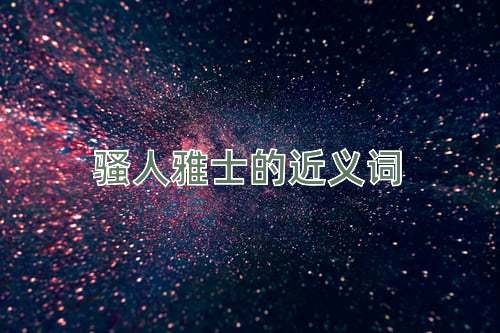 骚人雅士的近义词