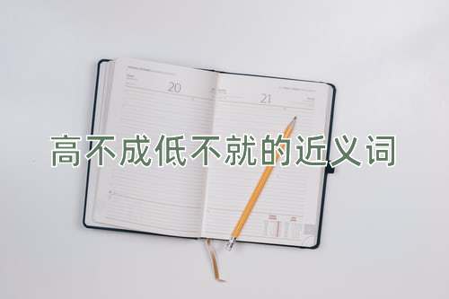 高不成低不就的近义词