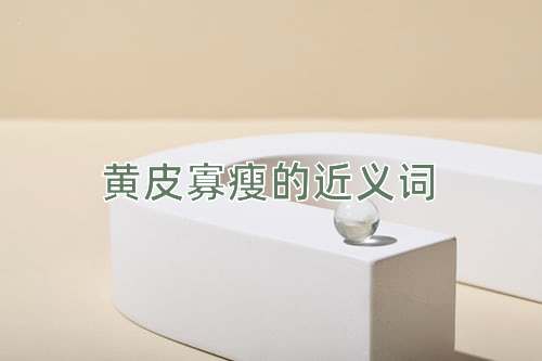 黄皮寡瘦的近义词