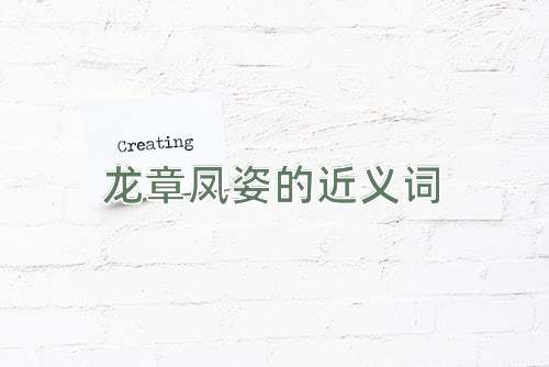 龙章凤姿的近义词
