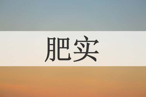 肥实