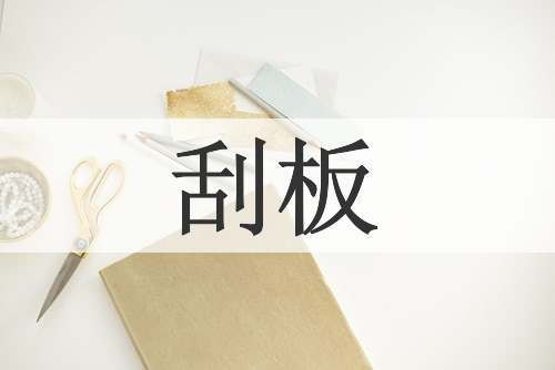 刮板