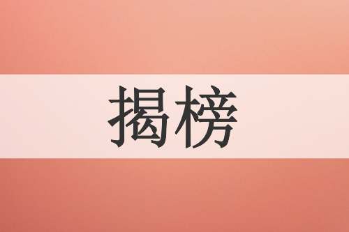揭榜