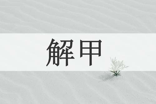 解甲