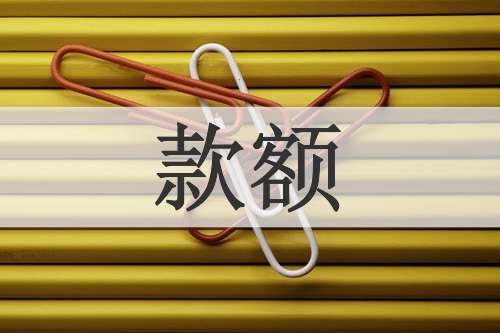 款额