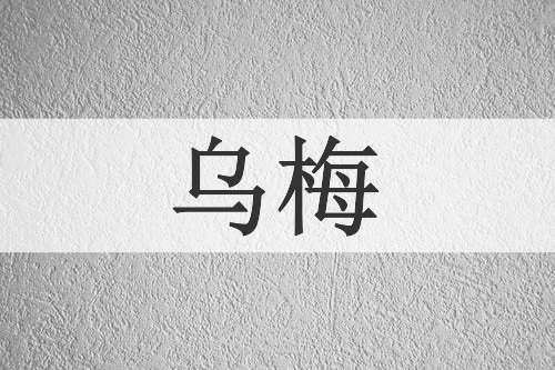 乌梅