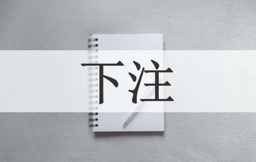 下注