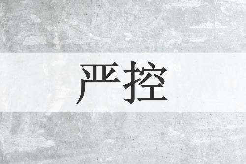 严控