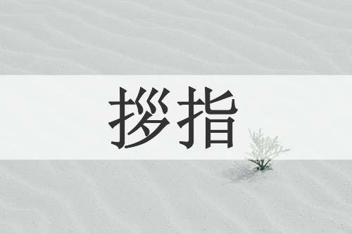 拶指