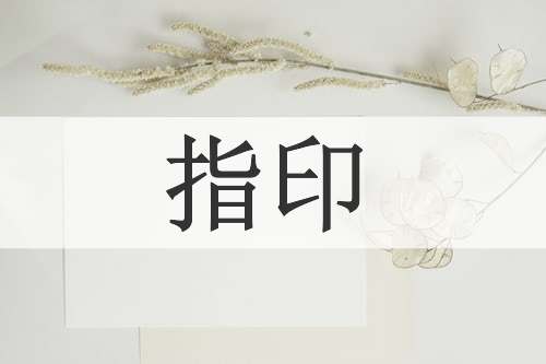 指印