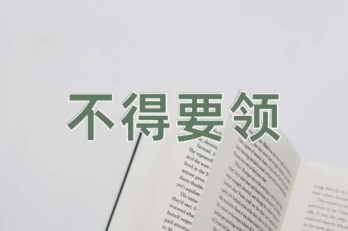成语不得要领