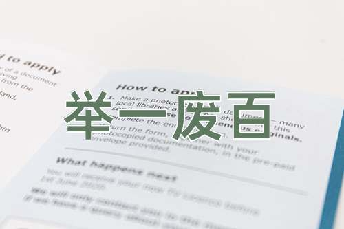 成语举一废百