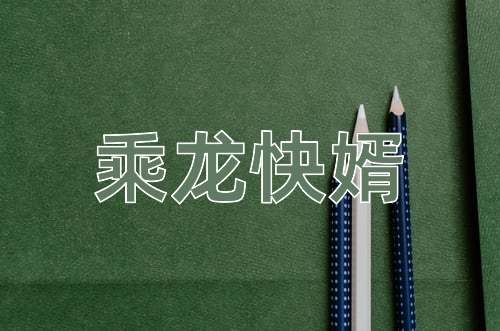 成语乘龙快婿