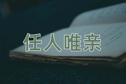 成语任人唯亲