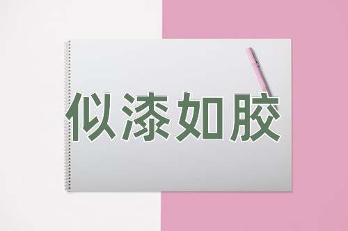 成语似漆如胶