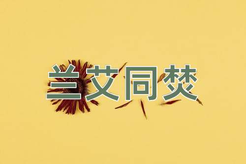 成语兰艾同焚