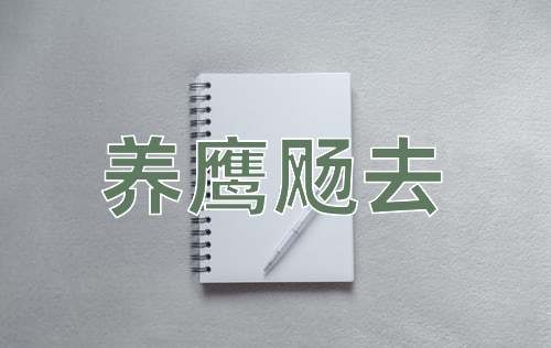 成语养鹰飏去