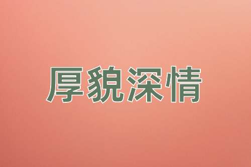成语厚貌深情