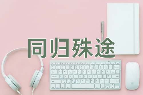 成语同归殊途