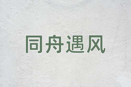 成语同舟遇风