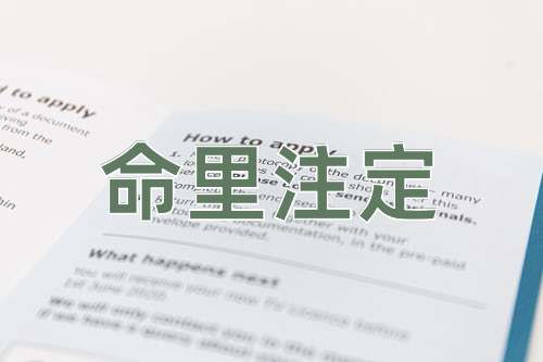 成语命里注定