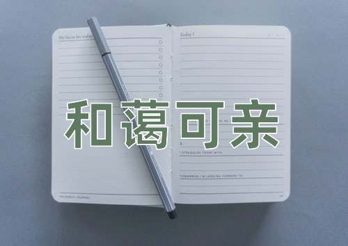 成语和蔼可亲