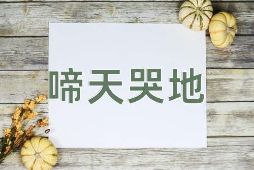 成语啼天哭地