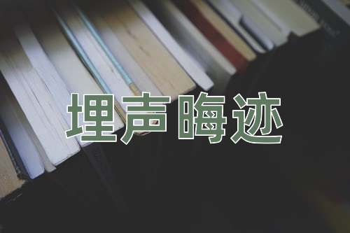 成语埋声晦迹