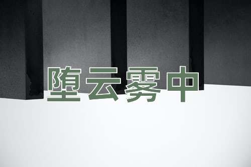 成语堕云雾中