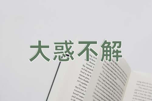 成语大惑不解