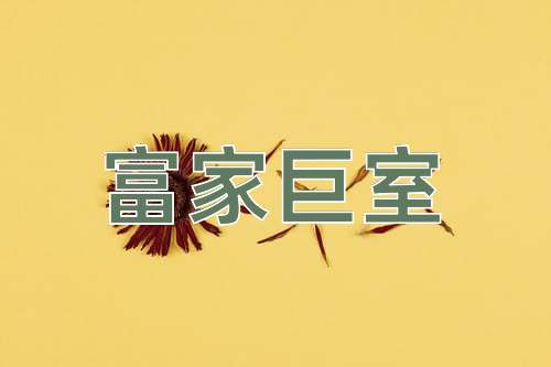 成语富家巨室