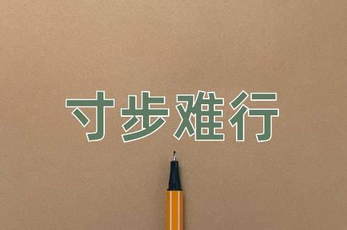 成语寸步难行