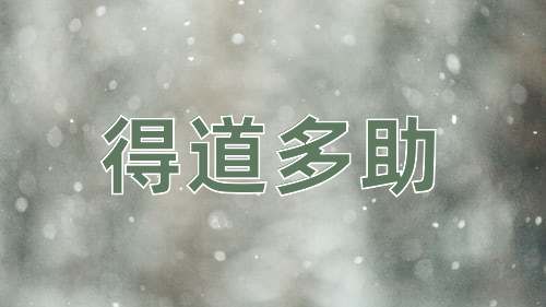 成语得道多助