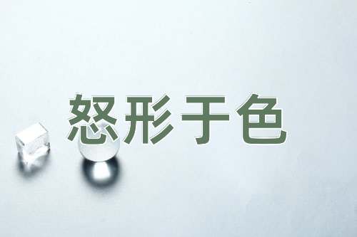 成语怒形于色