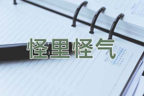 成语怪里怪气
