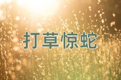 成语打草惊蛇