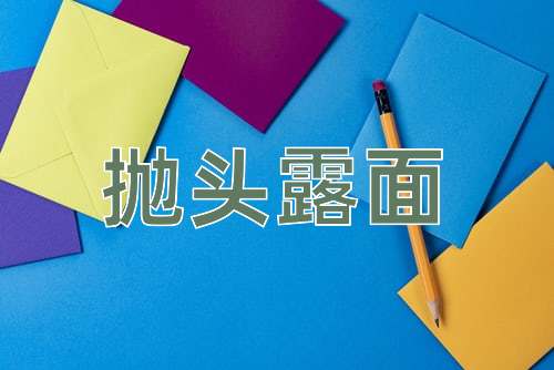 成语抛头露面