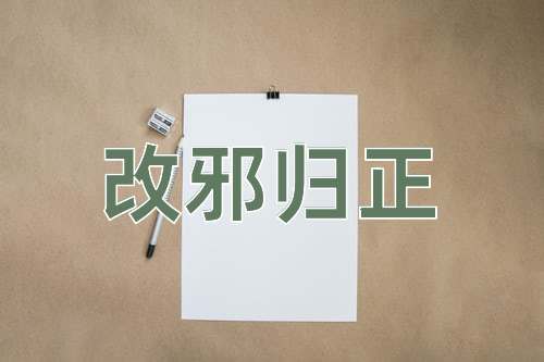 成语改邪归正
