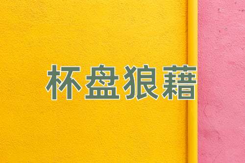 成语杯盘狼藉